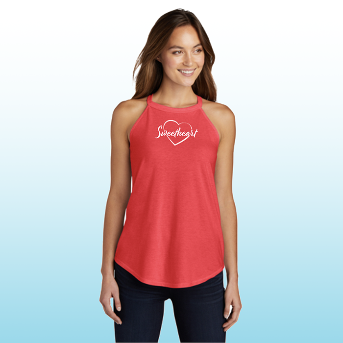 District ® Women’s Perfect Tri ® Rocker Tank - Red