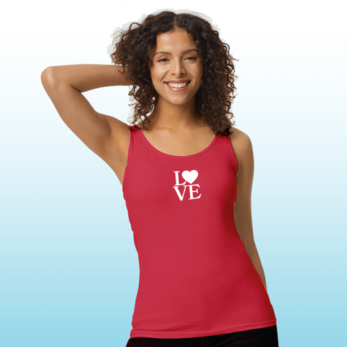 Gildan – Softstyle® Women’s Tank Top – Black/Red