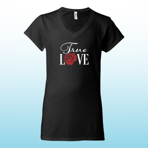 Gildan – Softstyle® Women’s V-Neck T-Shirt – Black