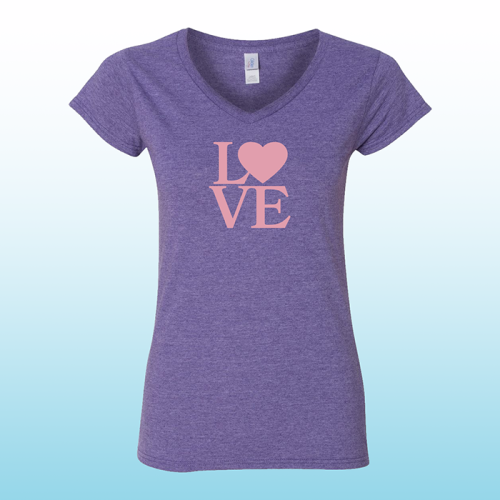 Gildan – Softstyle® Women’s V-Neck T-Shirt – Purple